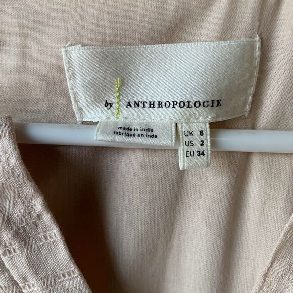 Anthropologie Orla Women's Embroidered Mini Dress Size 2 Cinderella Taylored - Picture 11 of 11